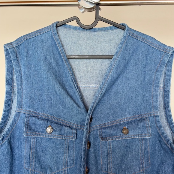 Vintage Denim Vest - Picture 2 of 8